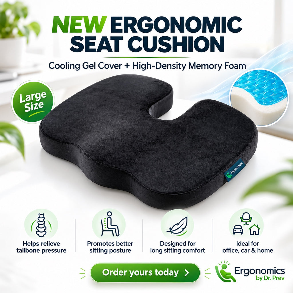 Ergonomics by Dr. Prev ergonomic seat cushion benefits
